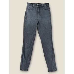 Zara Trafaluc Denim Collection High Rise Skinny Jeans Faded Black Women 8 30